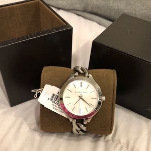 NWT- Woman’s Stainless Steel Michael Kors Watch